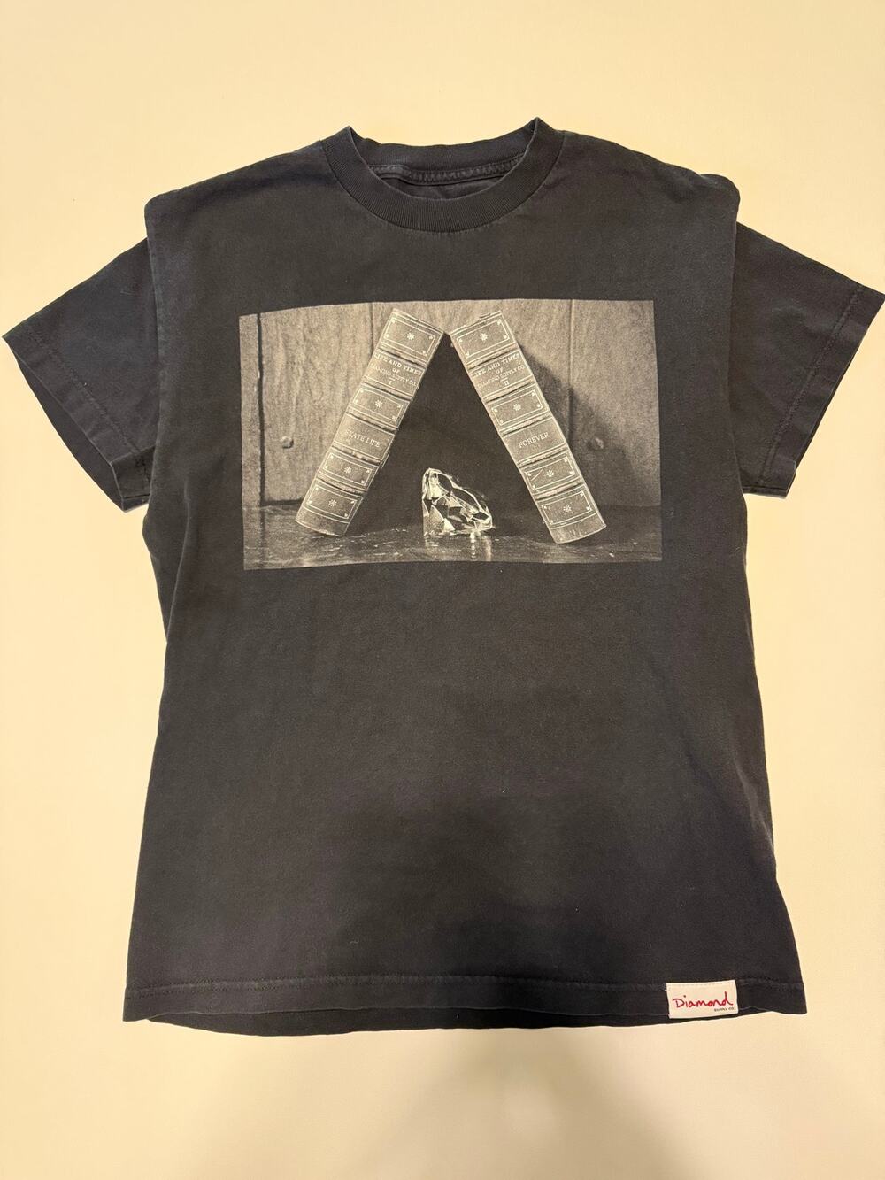 Diamond Supply Co Life and Times T Shirt Black Skate Life Forever Graphic Tee